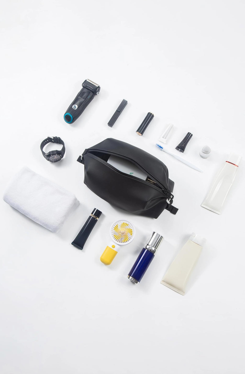 Onbagway 6x11 Large Silicone Toiletry Bag – 6L, Water-Resistant & Foldable Dopp Kit