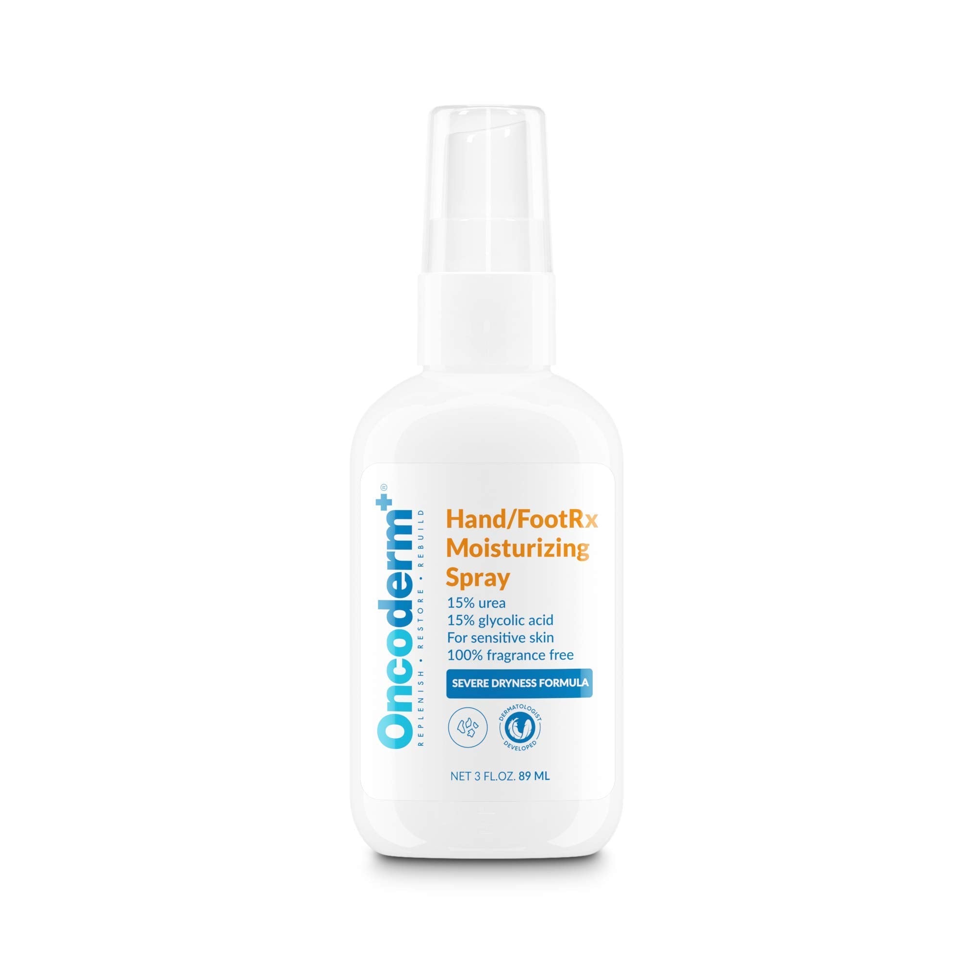 Oncoderm Hand & FootRx Moisturizing Spray – Oncology Skin Care for Cancer Patients (3 oz)