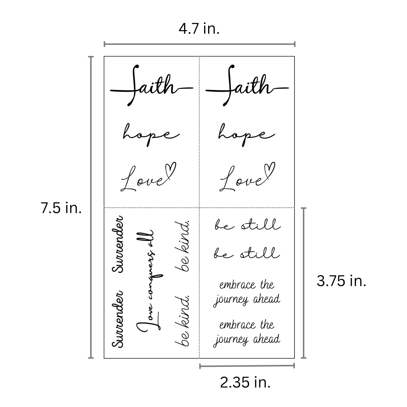 One Grace Soul Collection – Realistic Waterproof Mini Tattoos