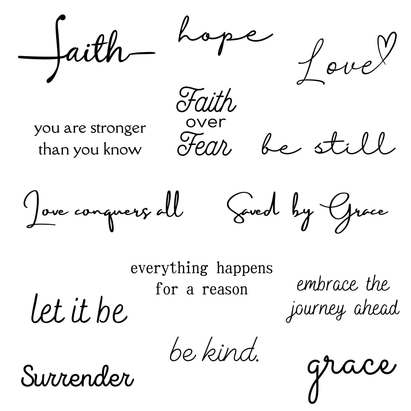 One Grace Soul Collection – Realistic Waterproof Mini Tattoos