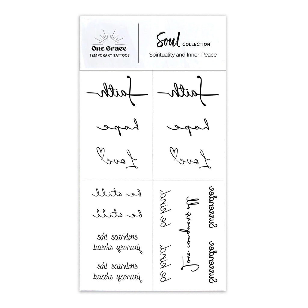 One Grace Soul Collection – Realistic Waterproof Mini Tattoos