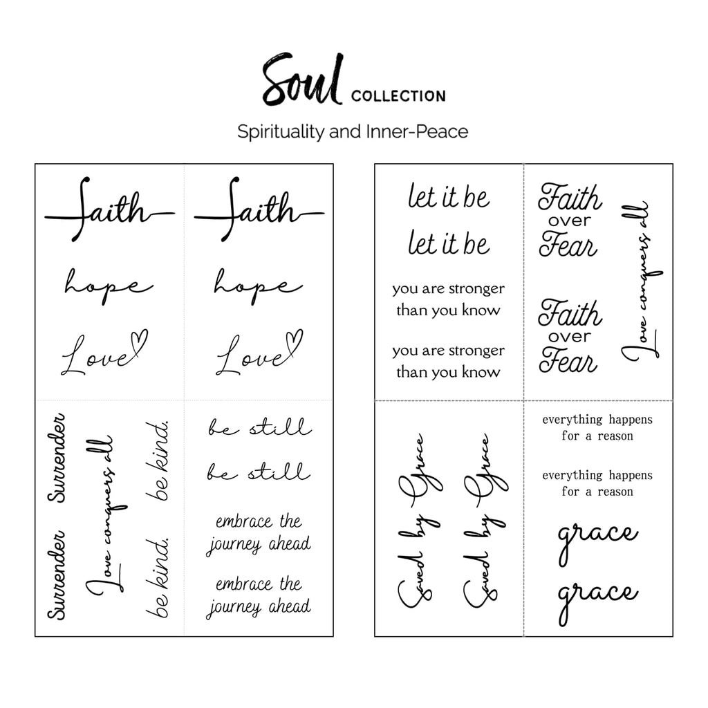 One Grace Soul Collection – Realistic Waterproof Mini Tattoos