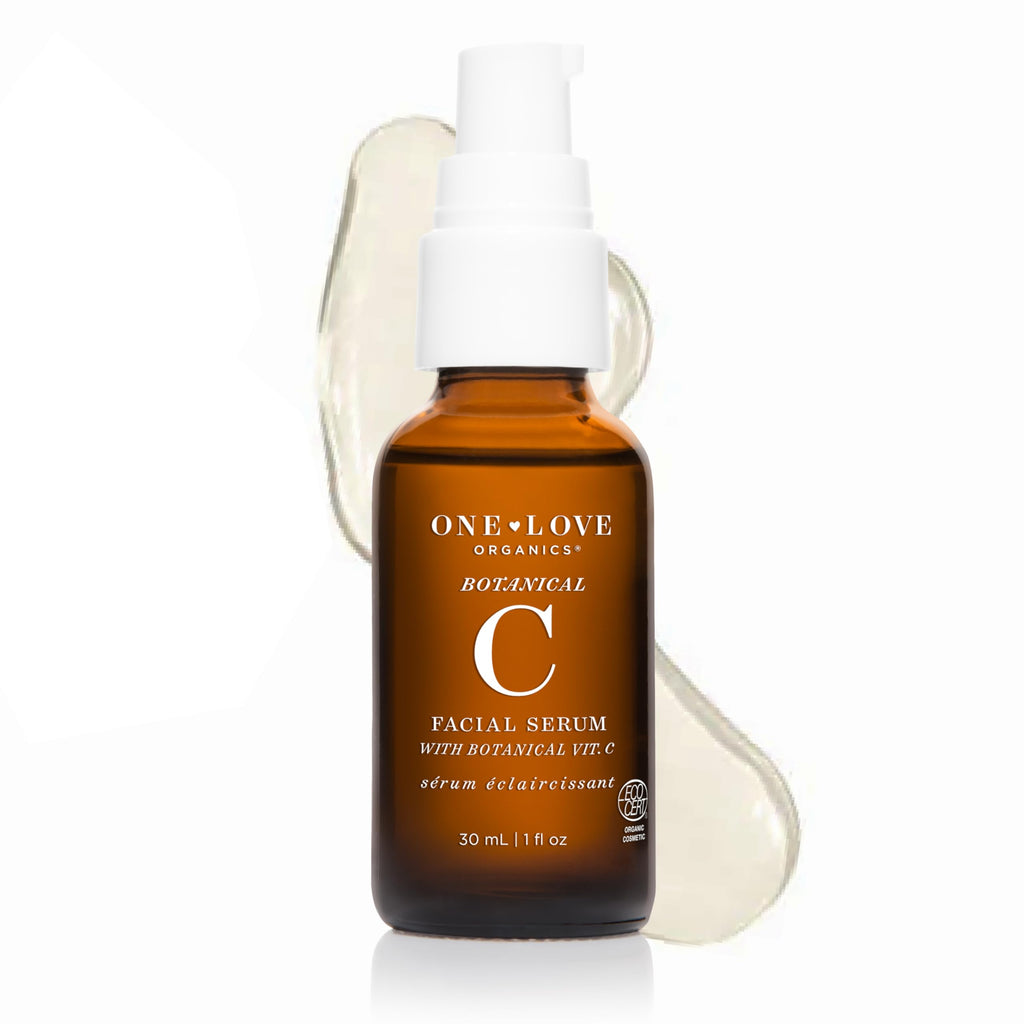 One Love Organics Botanical C Facial Serum – Vitamin C Oil, 1 oz | Organic & Cruelty-Free