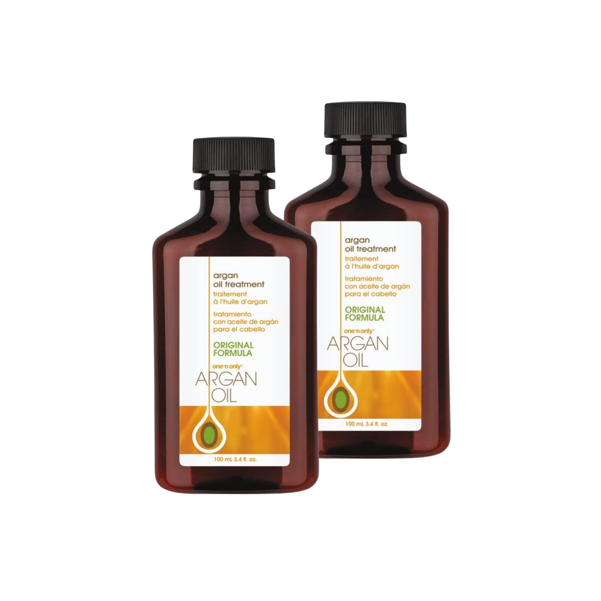 One 'N Only Argan Oil Hair Treatment - Lightweight Hydrating Hair Oil for Natural Hair, Wigs & Extensions (2pk)