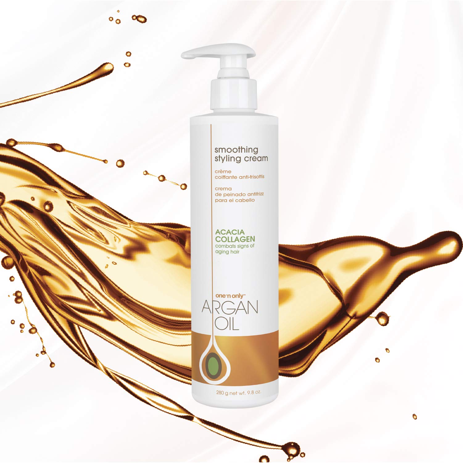 One 'n Only Argan Oil Smoothing Styling Cream – Color Protection, Frizz Control, Hydration, Shine & Definition (9.8 oz)