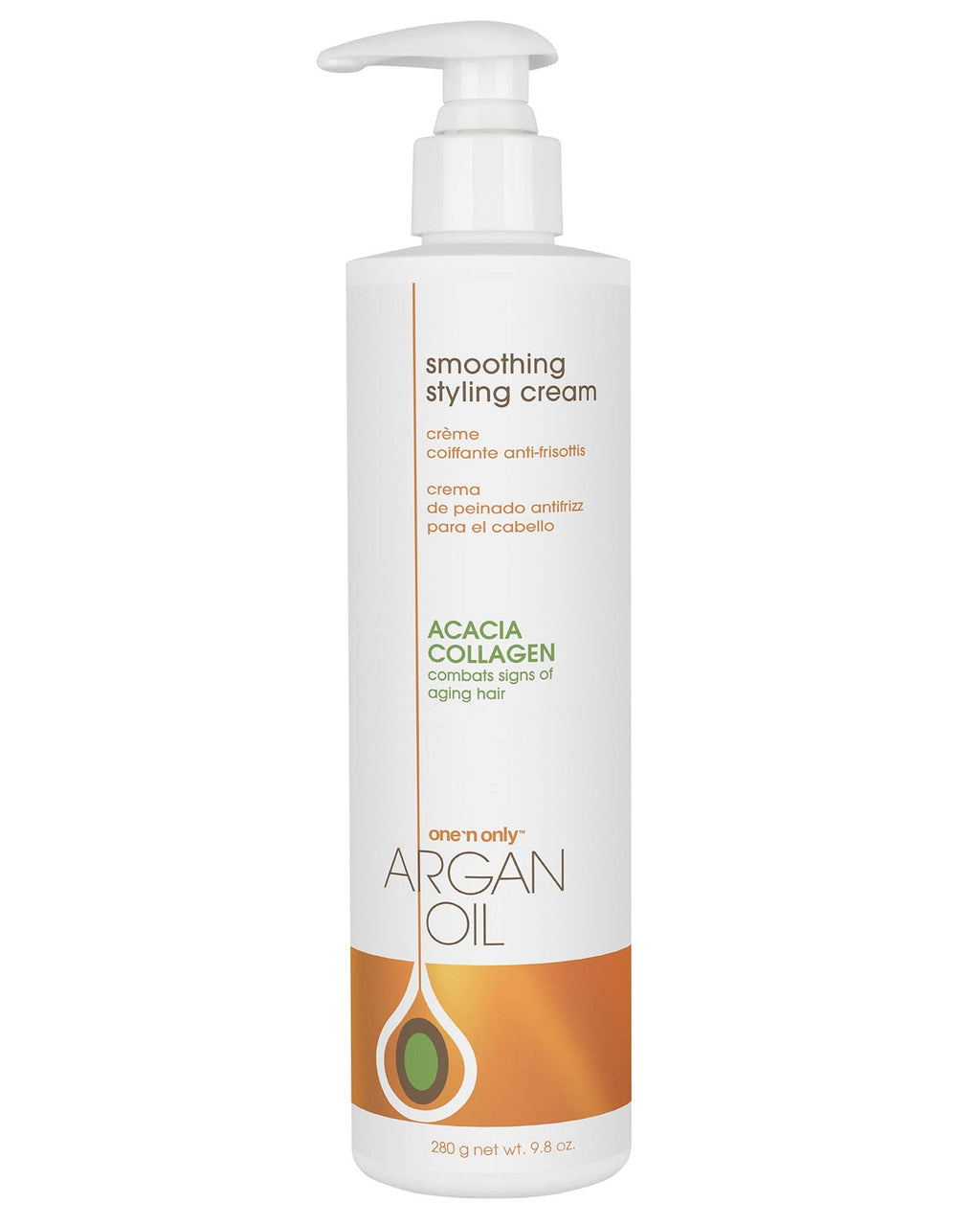 One 'n Only Argan Oil Smoothing Styling Cream – Color Protection, Frizz Control, Hydration, Shine & Definition (9.8 oz)