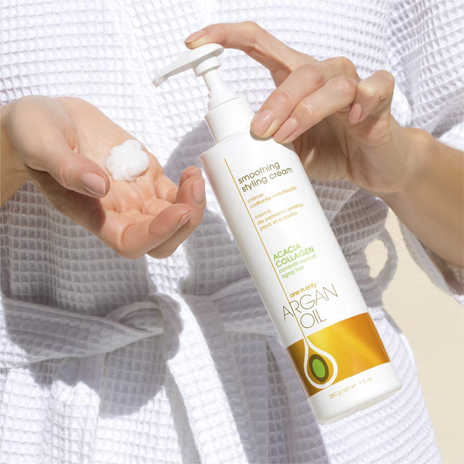 One 'n Only Smoothing Styling Hair Cream 9.8 oz – 2 Pack | Frizz Control & Shine