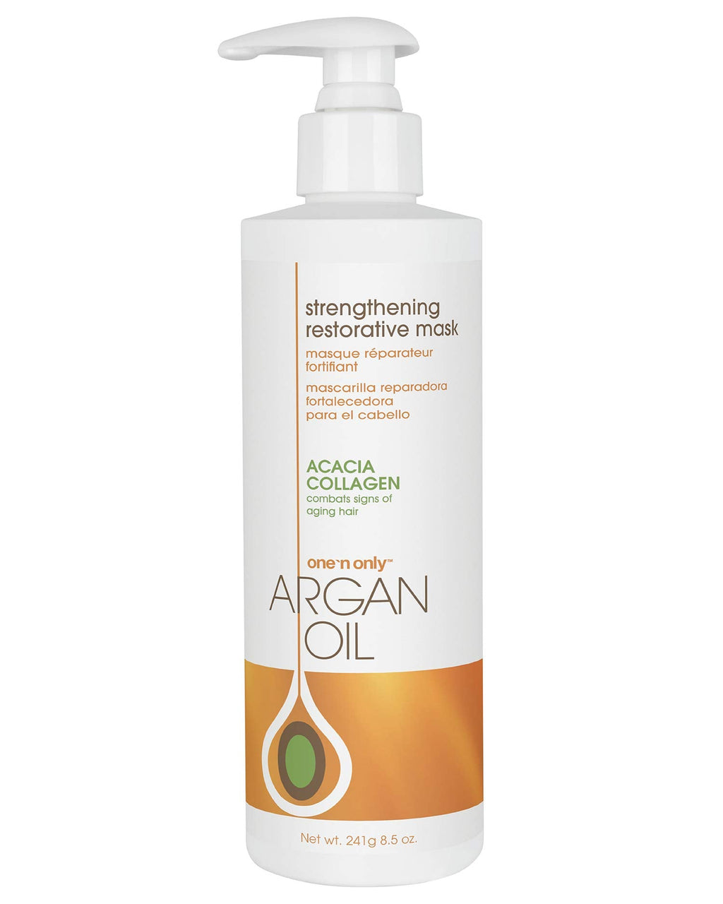 One 'N Only Hair Mask with Argan Oil – Strengthening Restorative Deep Conditioner for Color-Treated Hair, 8.5 oz