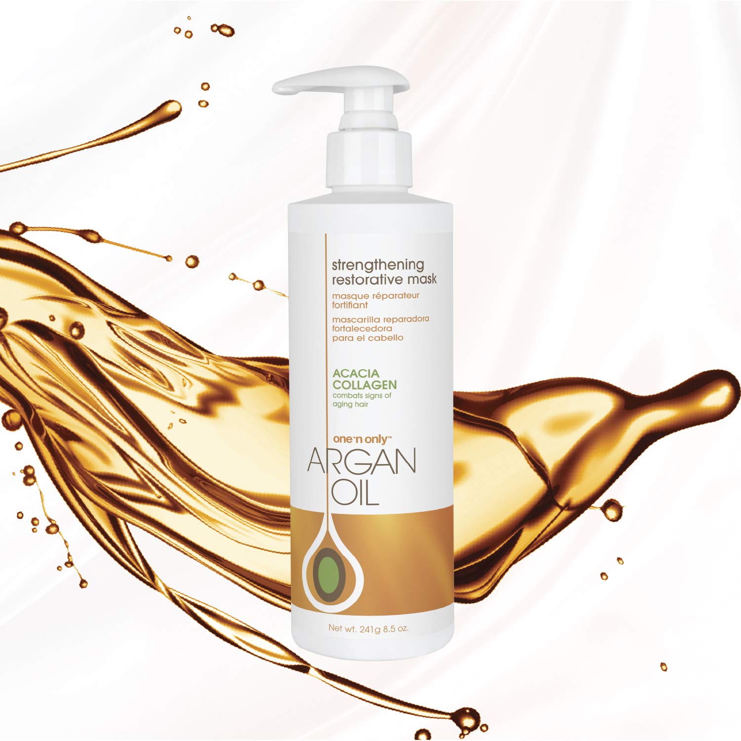 One 'N Only Hair Mask with Argan Oil – Strengthening Restorative Deep Conditioner for Color-Treated Hair, 8.5 oz