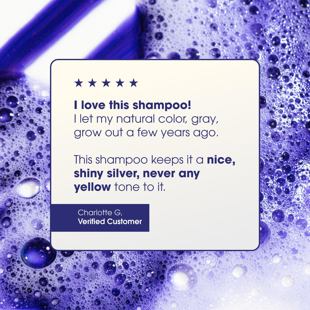 One 'N Only Shiny Silver Purple Shampoo – Argan Oil Toner for Blonde, Gray & Highlighted Hair (12 oz) Pack of 2