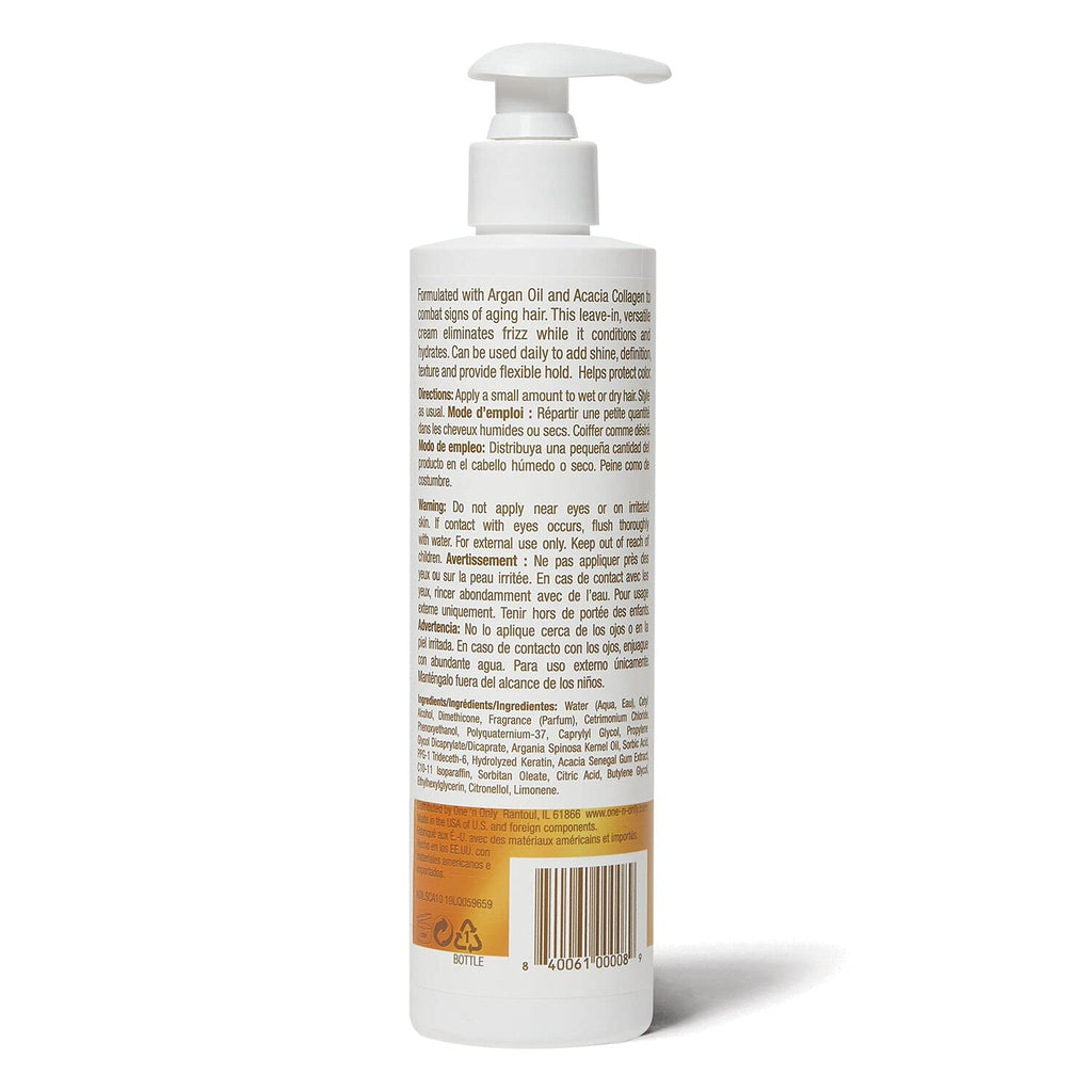 One 'n Only Smoothing Styling Hair Cream 9.8 oz – 2 Pack | Frizz Control & Shine