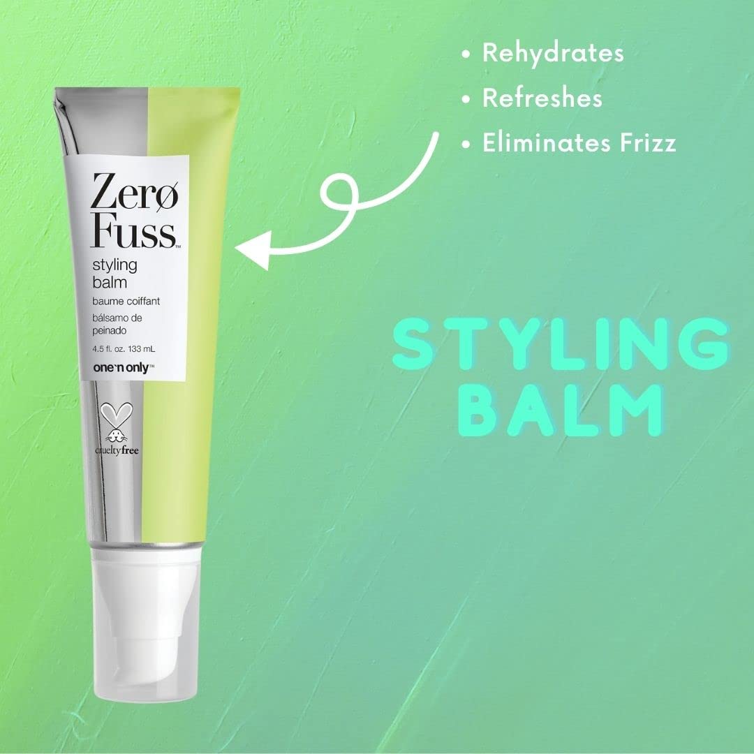 One 'N Only Zero Fuss Styling Balm – Lightweight All-Day Hold for Any Hair Type (Pack of 2)