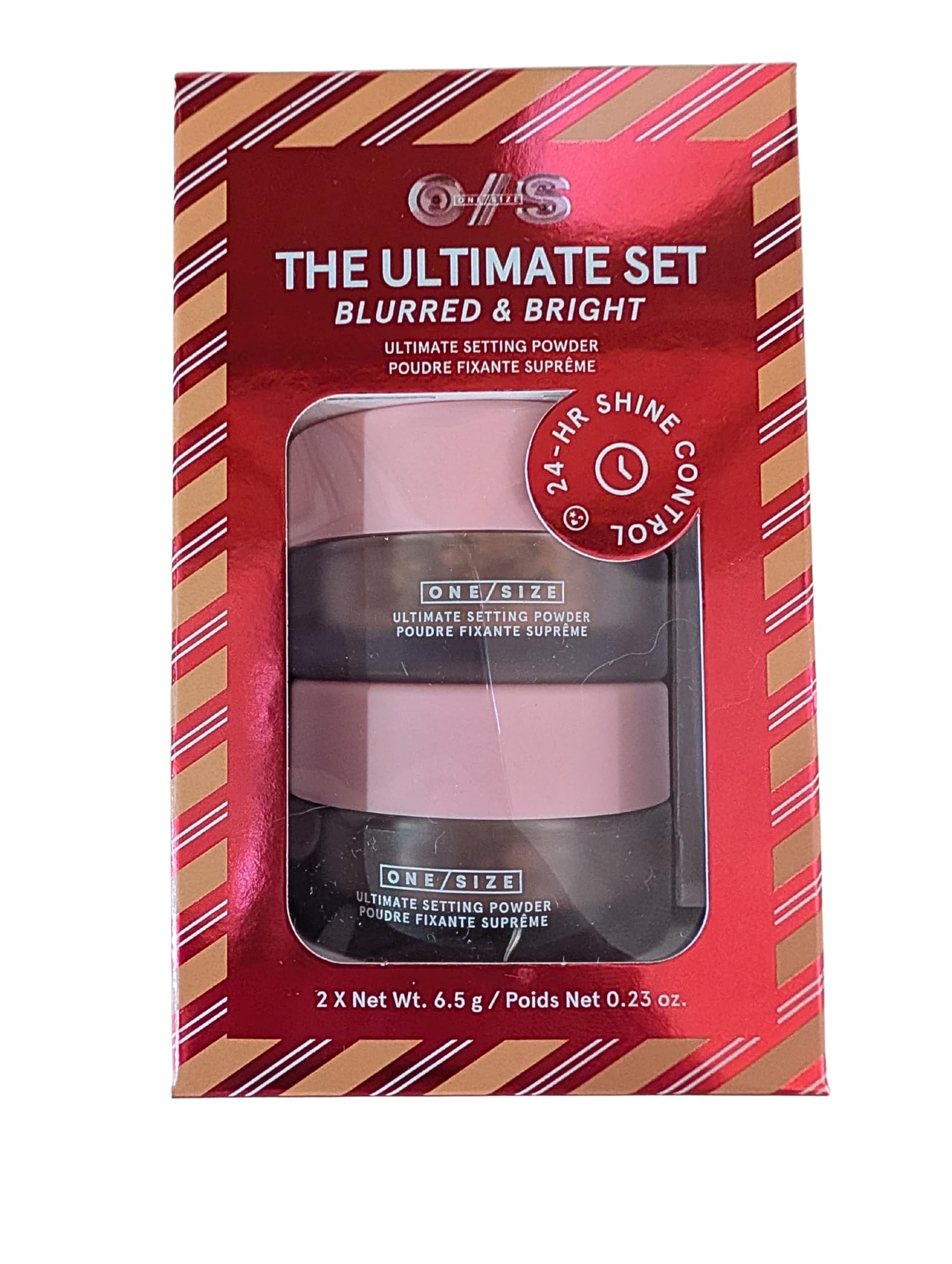 ONE/SIZE The Ultimate Set Blurred & Bright – Mini 2-Piece Setting Powder Duo in Rich Peach & Dark/Deep