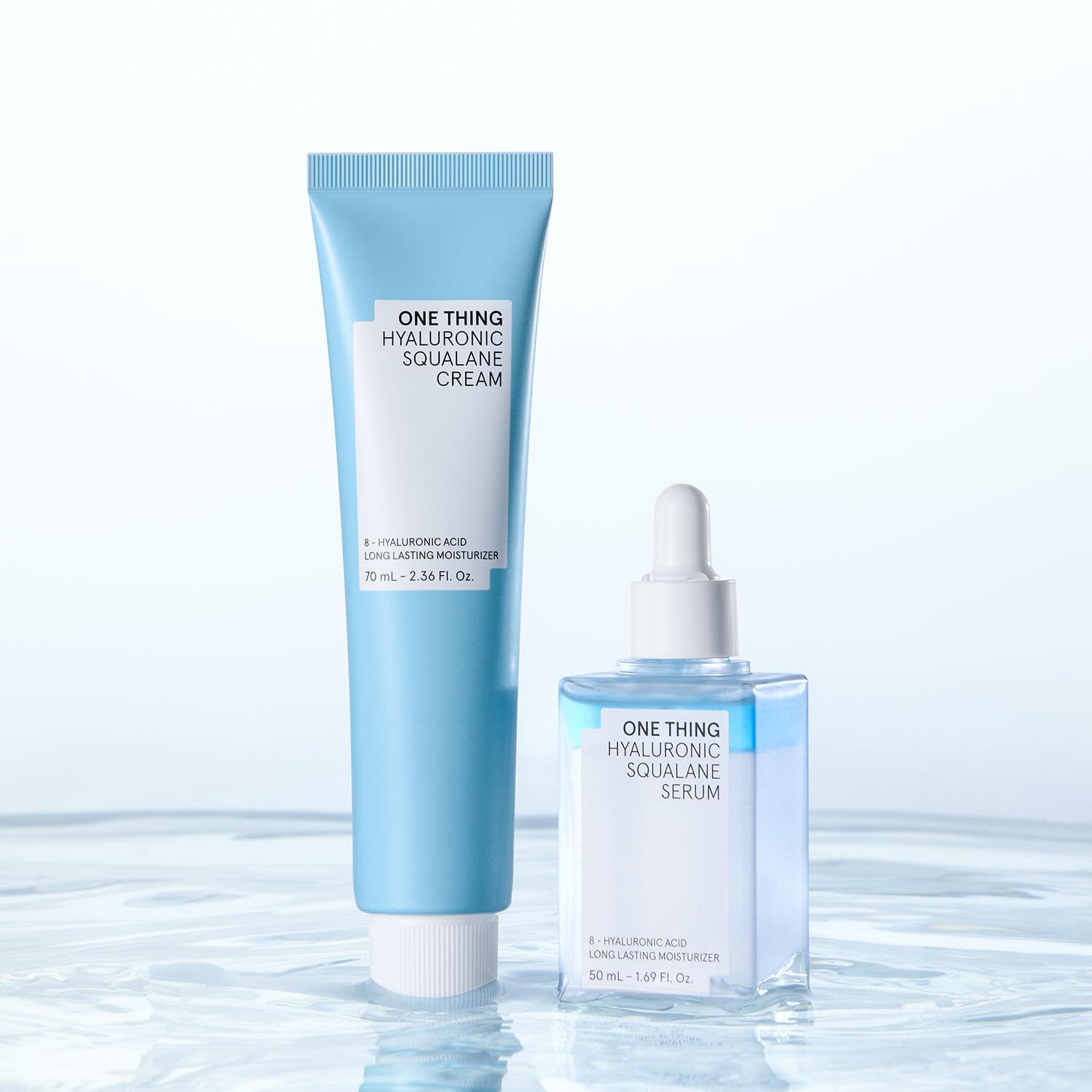 ONE THING Hyaluronic Squalane Serum (50ml) — Lightweight Dual-Layer Hydration (Korean Skincare)