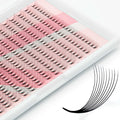 One V Salon Premade Fans Lash Extensions — 384 Fans, 10D-16D, D Curl, 0.07mm