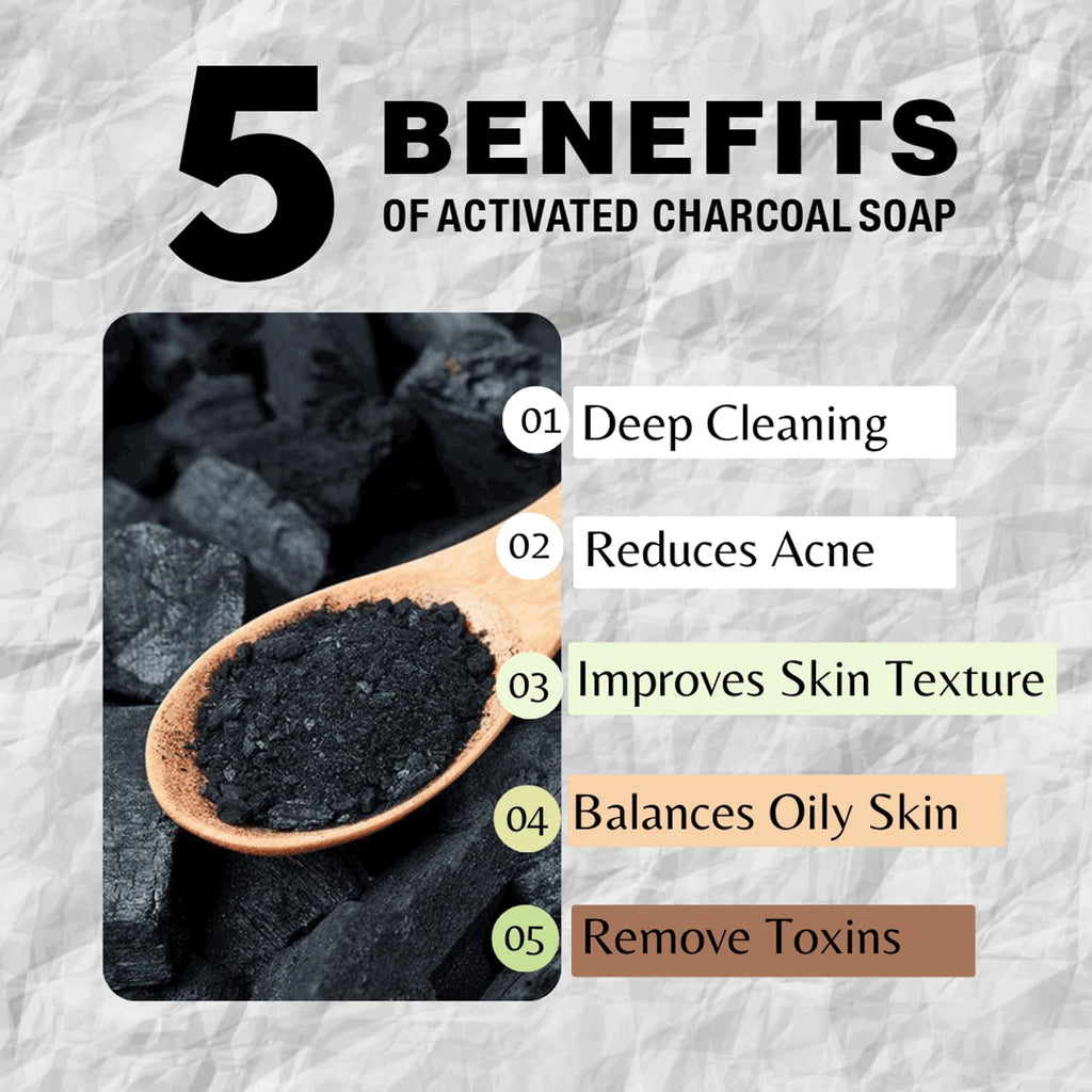 One With Nature Dead Sea Soap 3Pk – Detoxifying Mud, Charcoal & Salt Bars