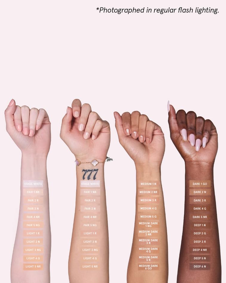 One Size Patrick Starrr Turn Up The Base Powder Foundation Fair 5 NG | Buildable Medium-to-Full Coverage, Soft Matte Finish
