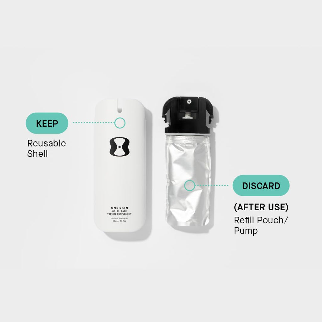 OneSkin FACE OS-01 Peptide Topical Moisturizer with Refill Pouch