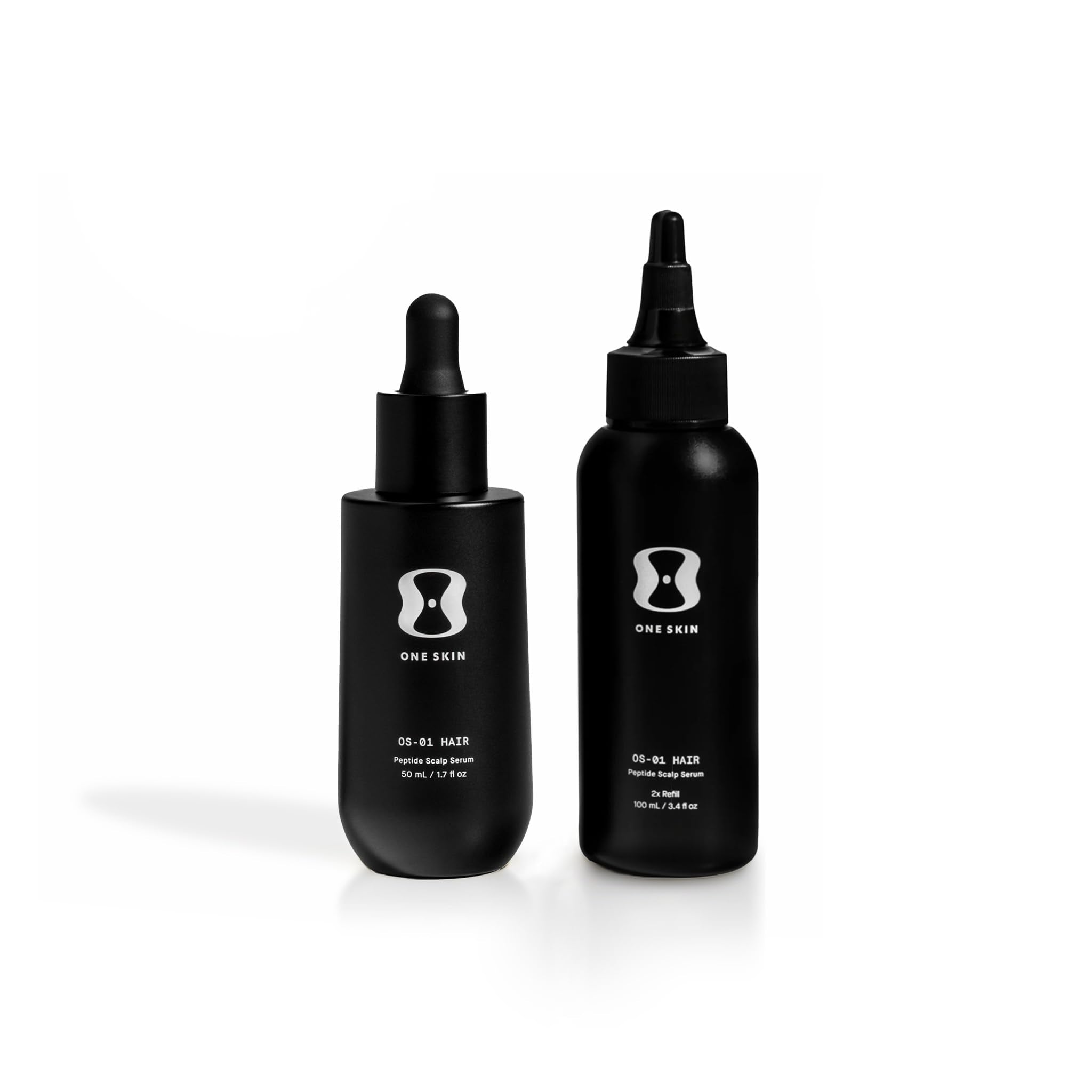 oneskin HAIR OS-01 Peptide Scalp Supplement Bundle | Reduce Shedding & Support Hair Density, 150 mL / 5 Fl Oz
