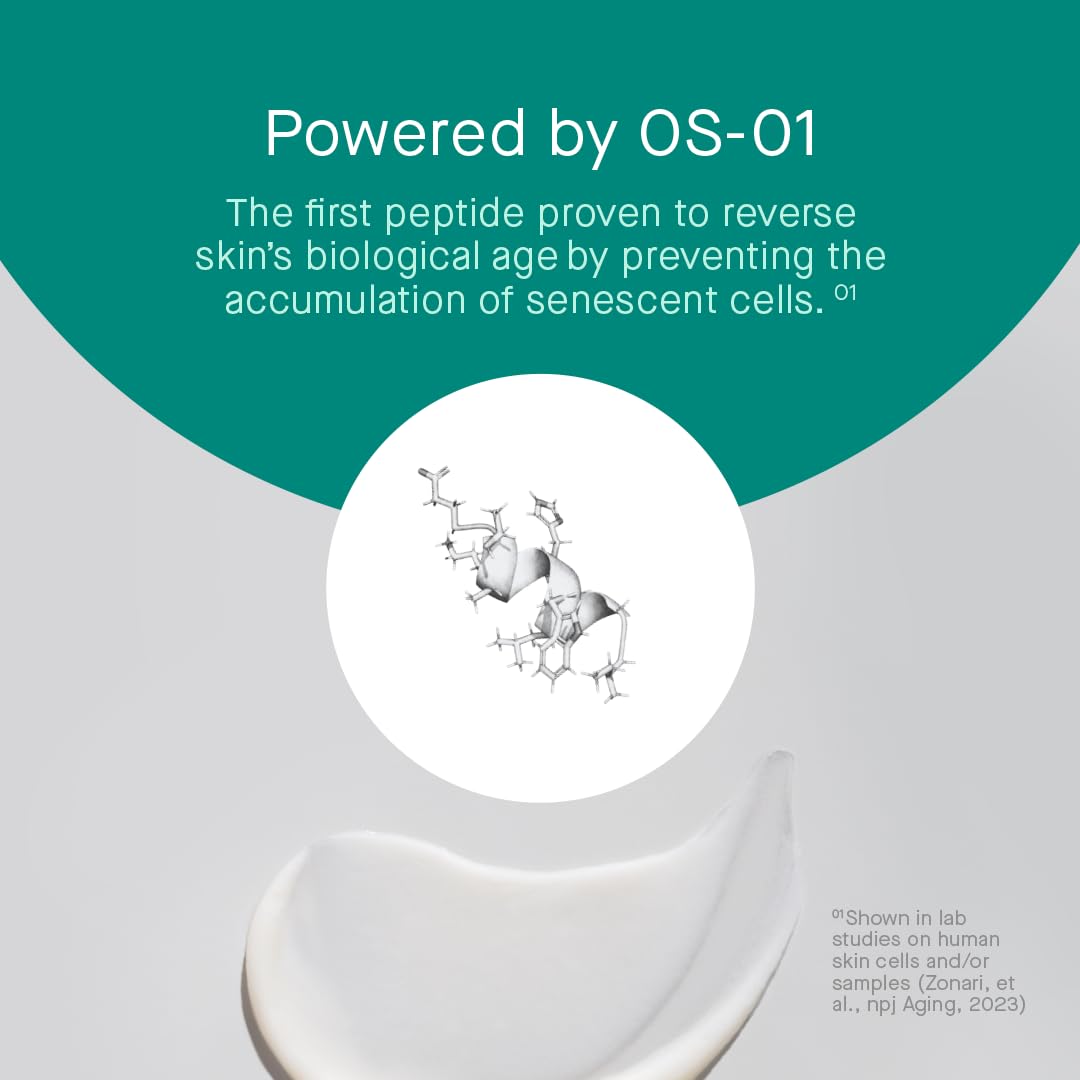 OneSkin FACE OS-01 Peptide Topical Supplement – Fragrance-Free Skin Longevity Moisturizer (50 mL / 1.7 oz)