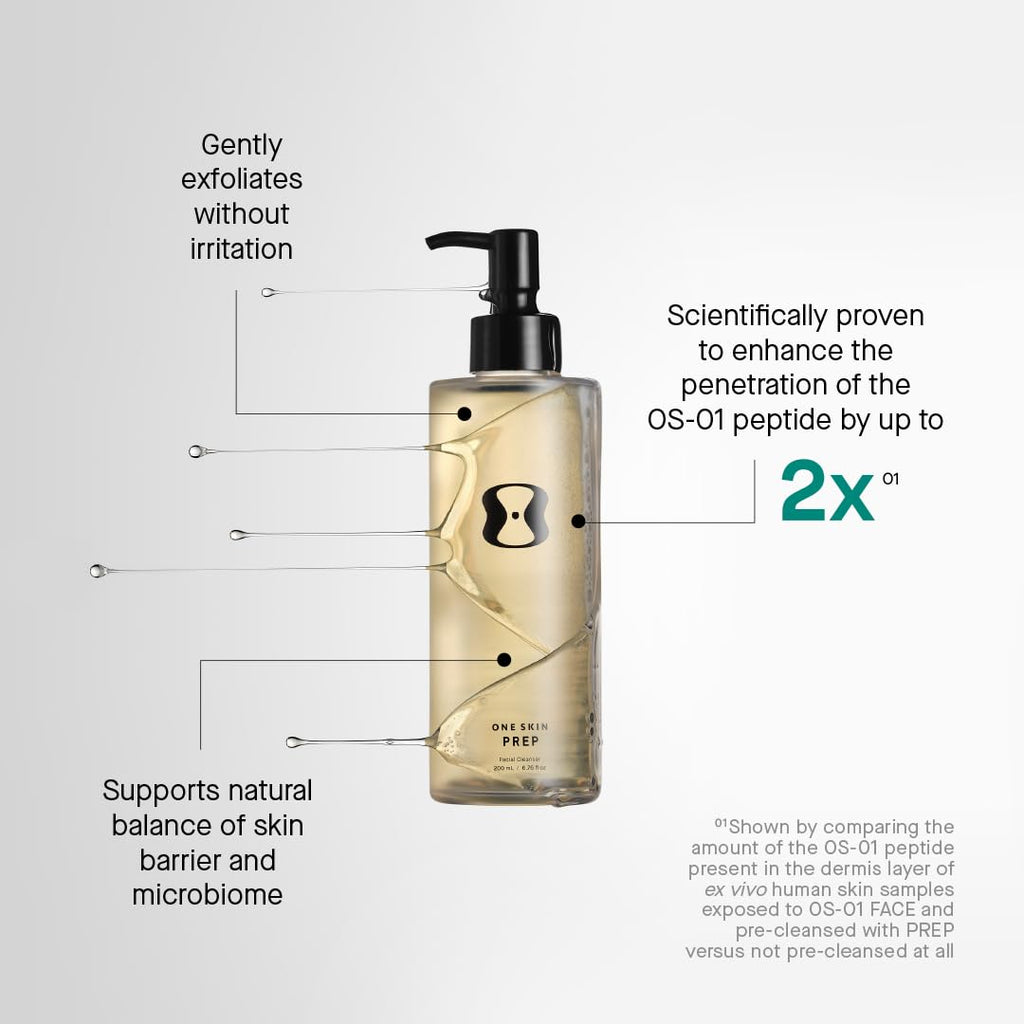 OneSkin PREP Facial Cleanser — Gentle Daily Cleanser for Sensitive Skin