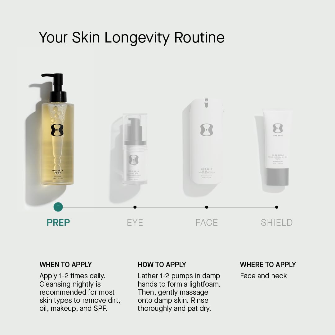 OneSkin PREP Facial Cleanser — Gentle Daily Cleanser for Sensitive Skin