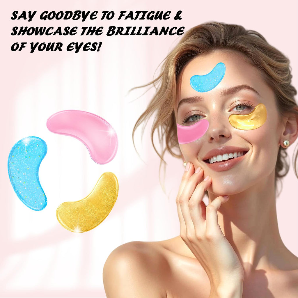 Onespring Eye Mask Gift Box (48 Pairs) – Caffeine, 24K Gold & Retinol Under-Eye Patches