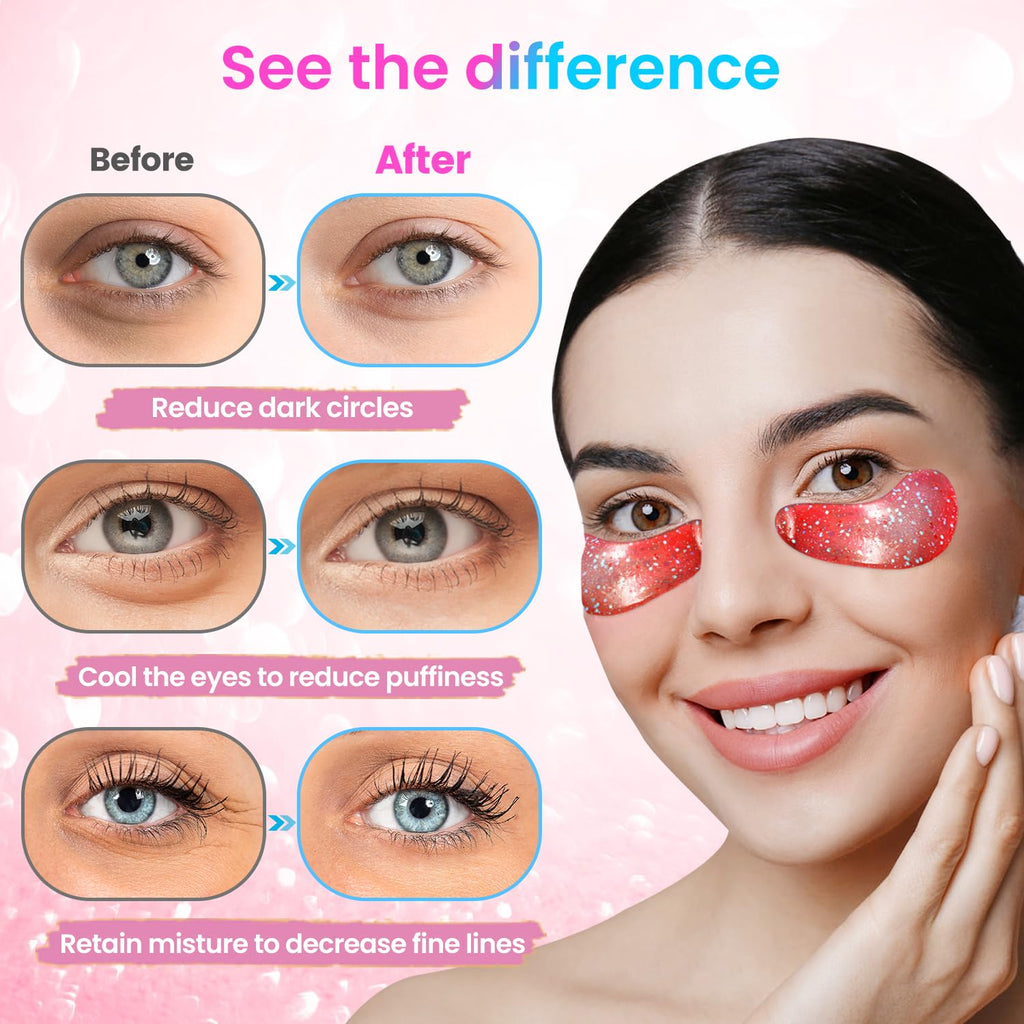 Onespring Eye Masks (48 Pairs) – Undereye Patches for Puffiness, Dark Circles, Wrinkles