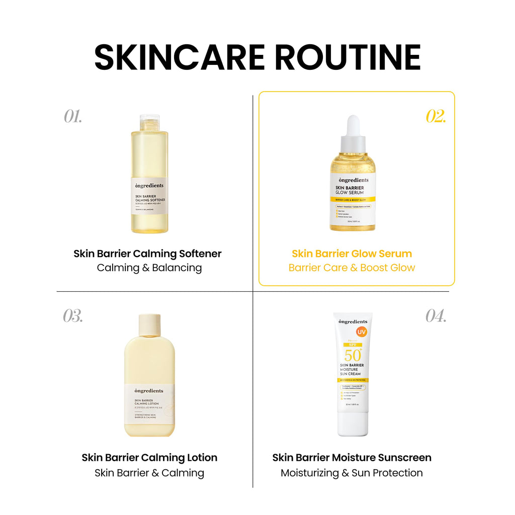 ONGREDIENTS Skin Barrier Glow Serum — 99% Pure Glutathione, Panthenol & Hyaluronic Acid