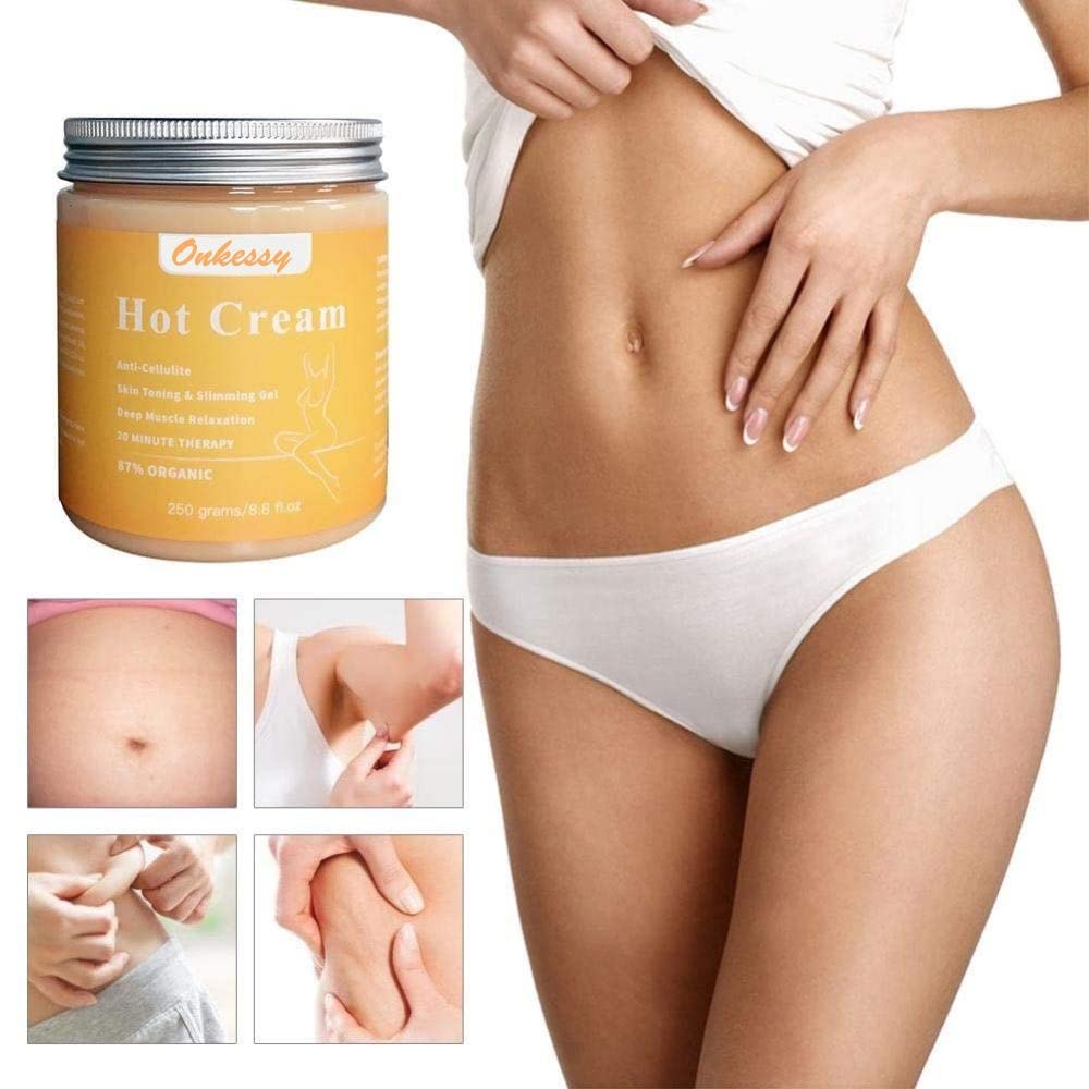 Onkessy Hot Cream – Cellulite & Fat Burner for Body Slimming, Belly Fat, and Toned Skin