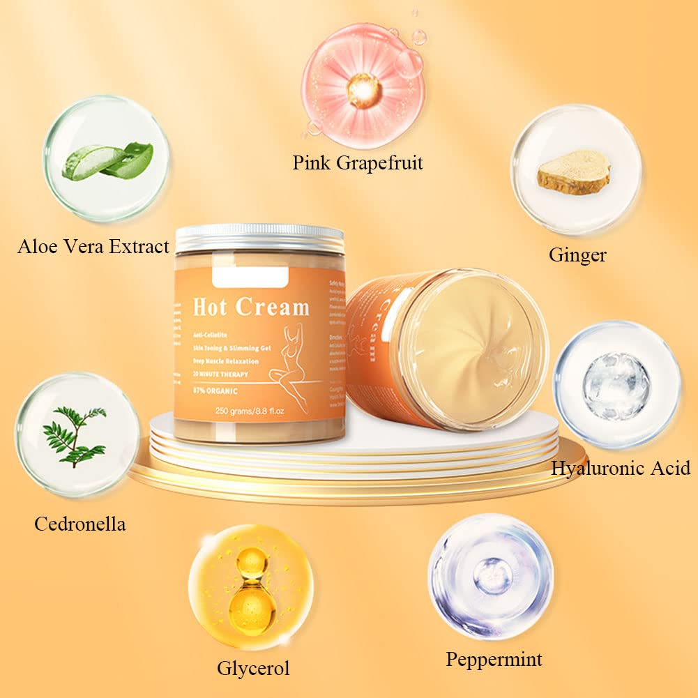 Onkessy Hot Cream – Cellulite & Fat Burner for Body Slimming, Belly Fat, and Toned Skin