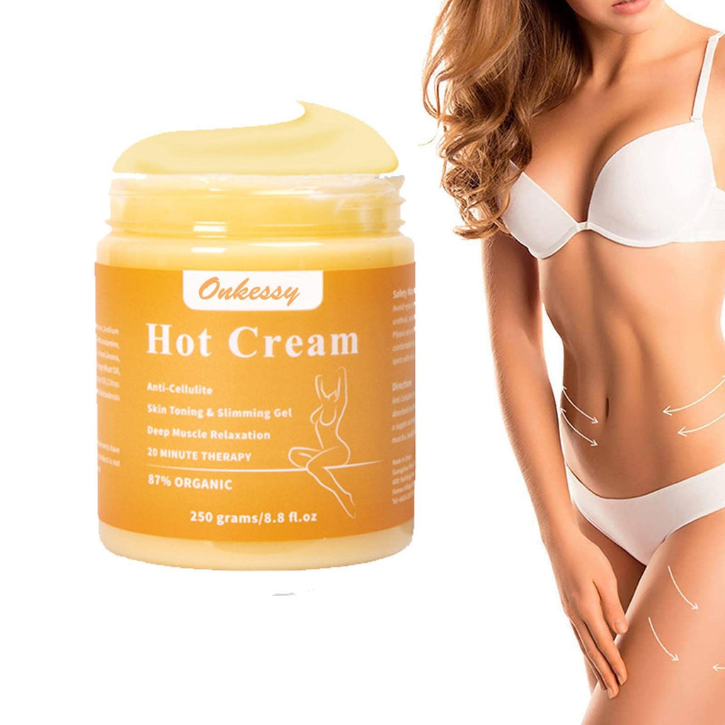 Onkessy Hot Cream – Cellulite & Fat Burner for Body Slimming, Belly Fat, and Toned Skin