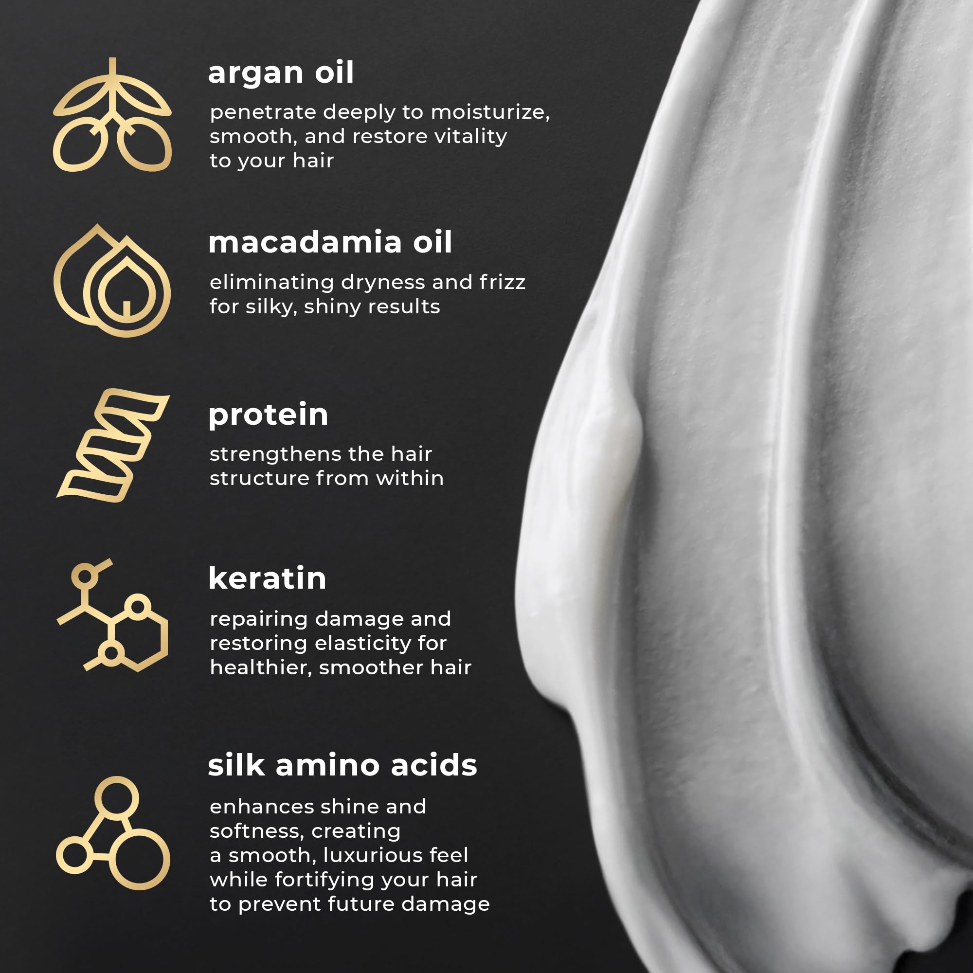 ONLY4HAIR Argan Oil Hair Repair Mask – Deep Conditioning for Damaged Hair