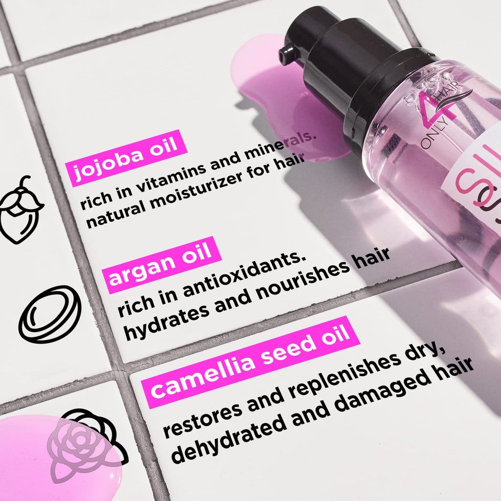 ONLY4HAIR Silk Hair Oil – Anti-Frizz, Shine & Heat Protection for All Hair Types