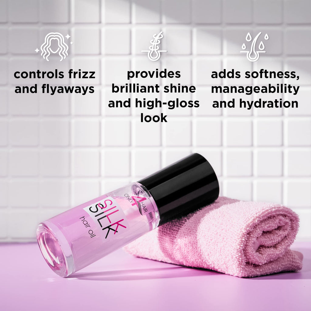 ONLY4HAIR Silk Hair Oil – Anti-Frizz, Shine & Heat Protection for All Hair Types