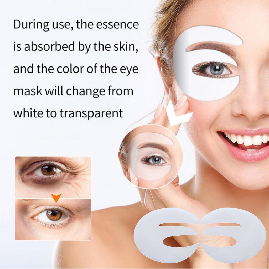 ONMYLOVIN 5 Pairs Deep Collagen Eye Patches – E-Shape Korean Eye Mask for Dark Circles, Hydrating & Firming
