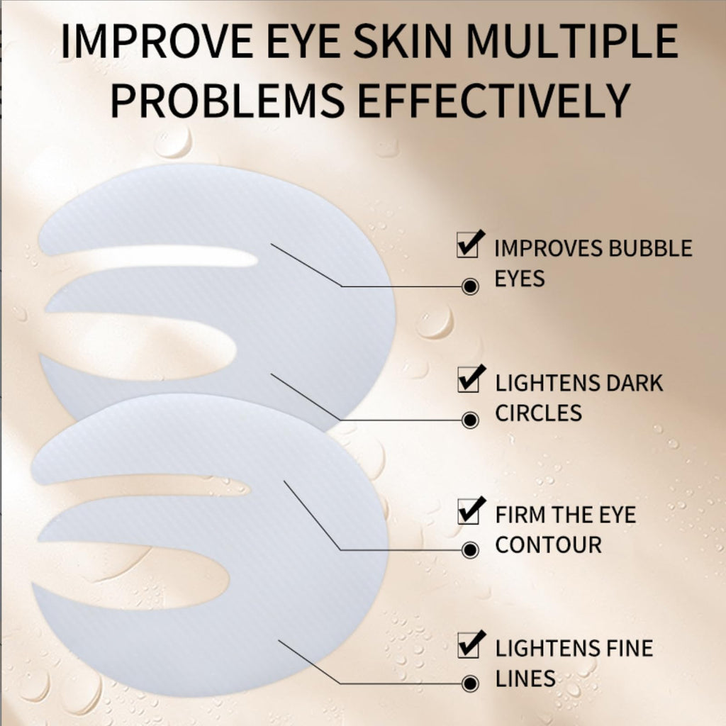 ONMYLOVIN 5 Pairs Deep Collagen Eye Patches – E-Shape Korean Eye Mask for Dark Circles, Hydrating & Firming