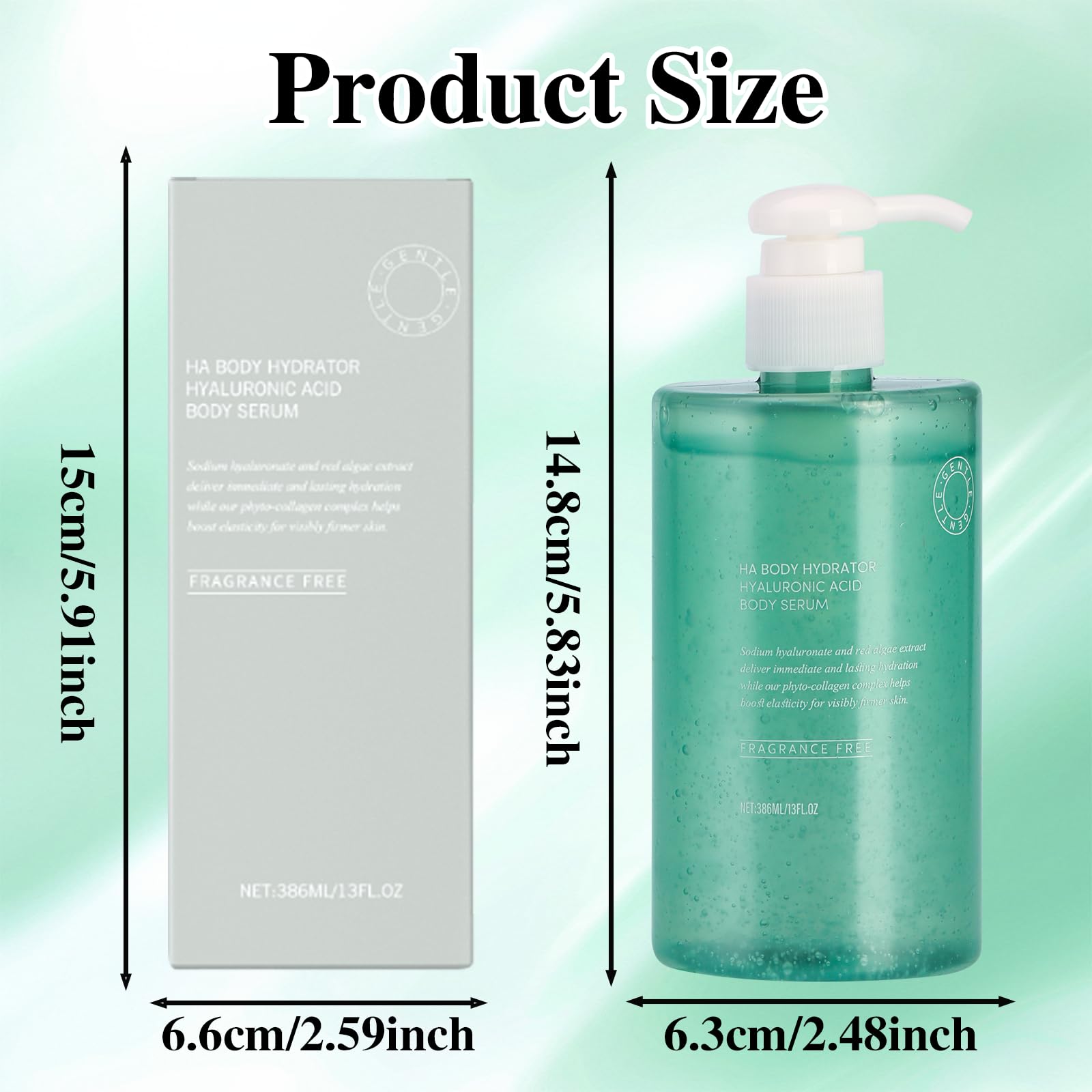 ONRSV Body Hydrator Hyaluronic Acid Serum — Deep Moisture, Fragrance-Free, 386ml