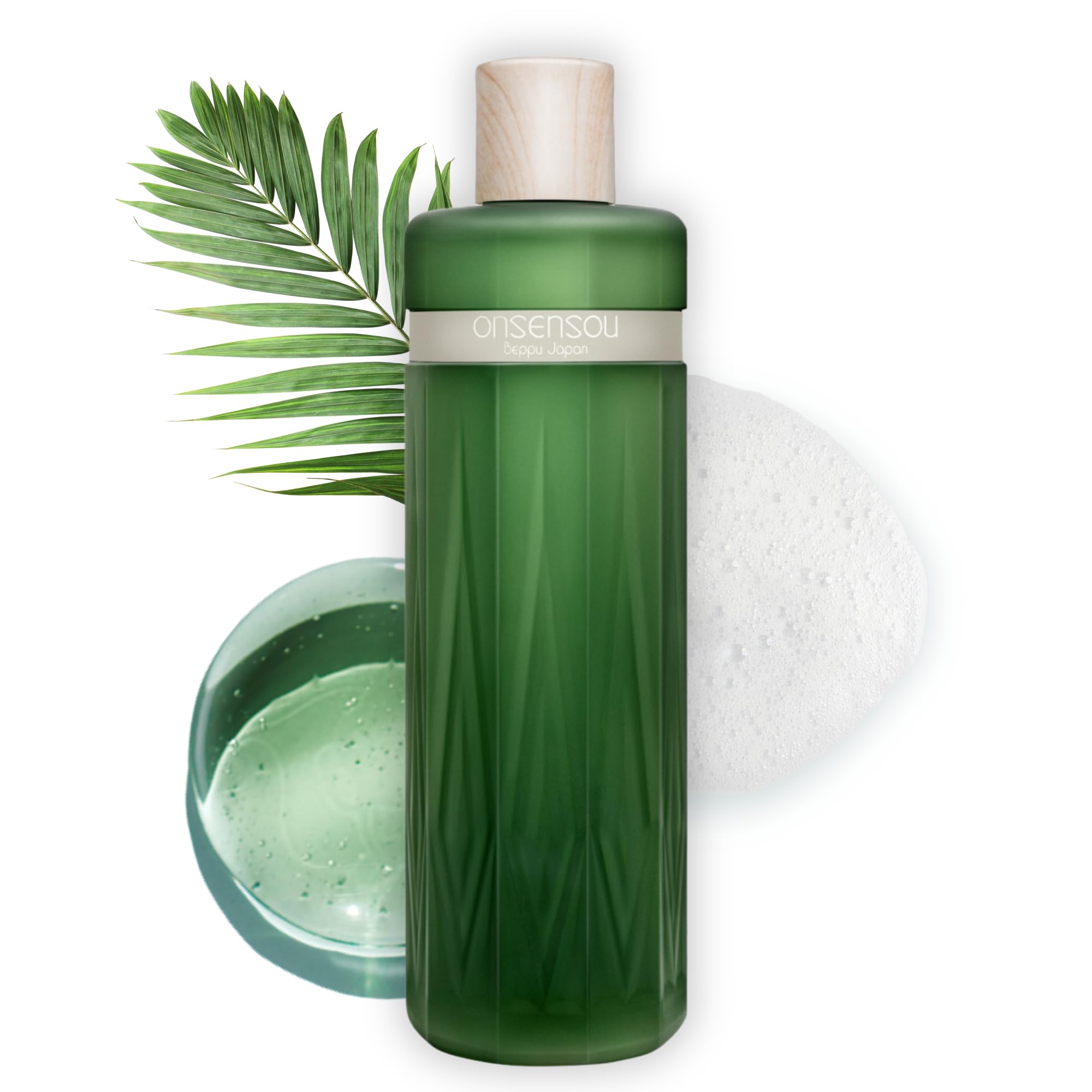 ONSENSOU Dry Itchy Scalp Shampoo – Japanese Hot Spring Yeast & Green Algae, Hydrating Daily Shampoo 10.1 fl oz