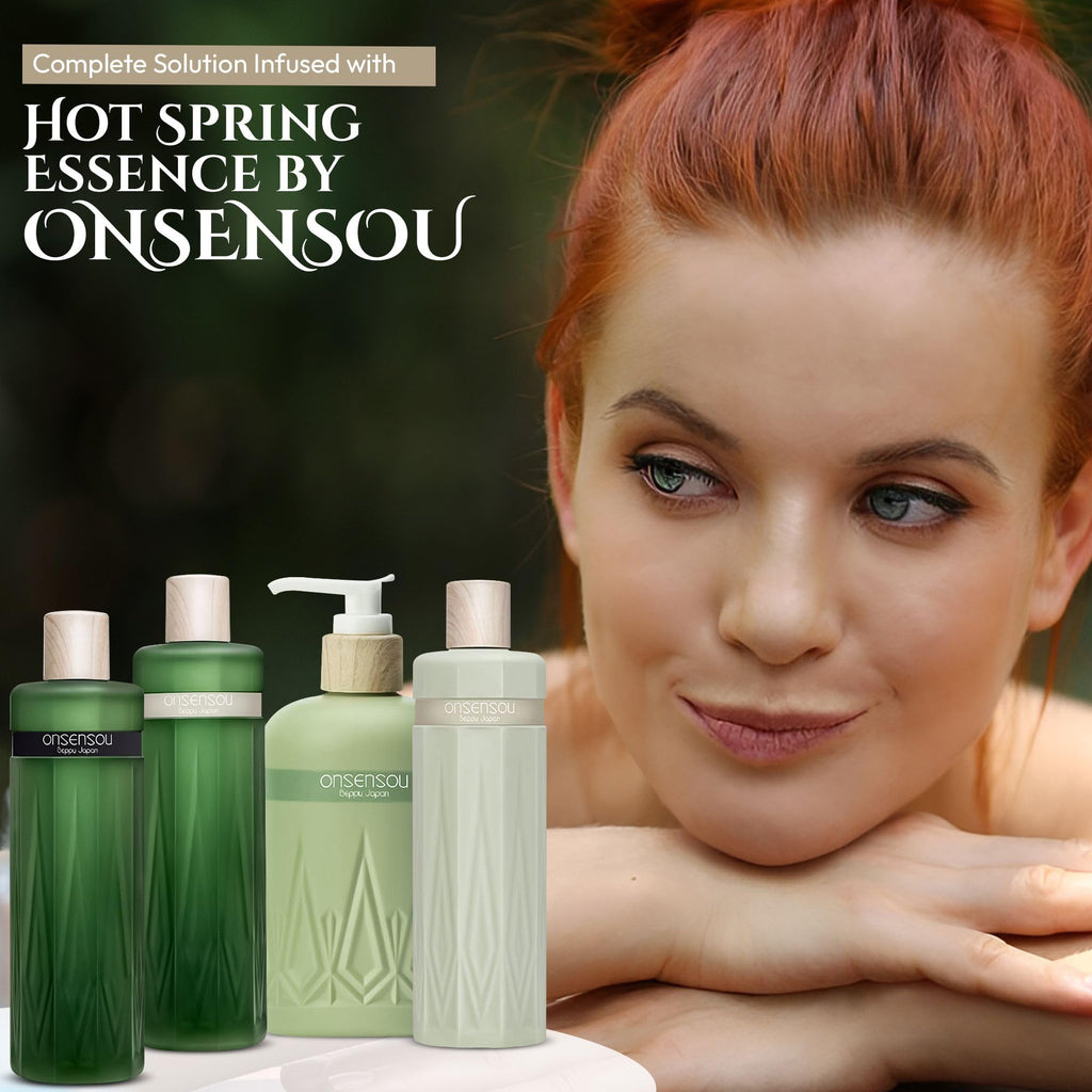 ONSENSOU Dry Itchy Scalp Shampoo – Japanese Hot Spring Yeast & Green Algae, Hydrating Daily Shampoo 10.1 fl oz