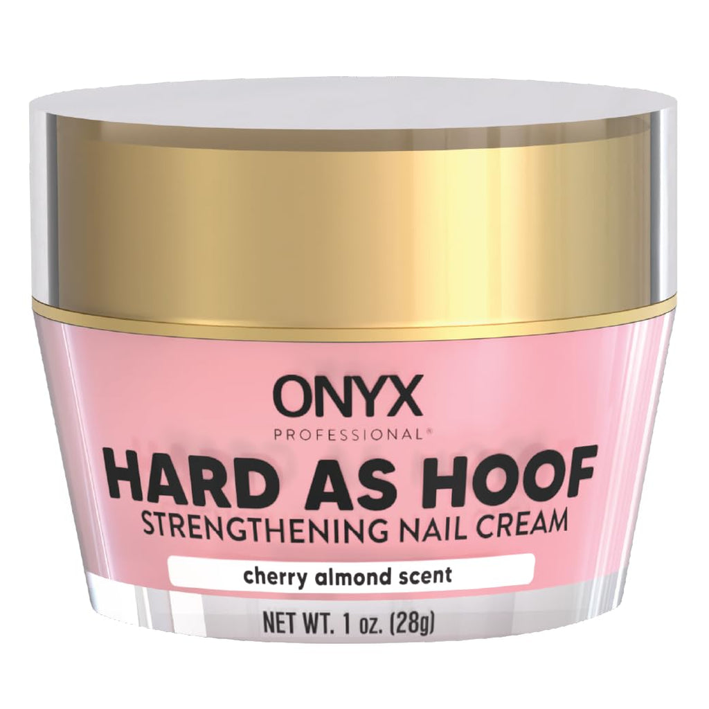 Onyx Professional Hard as Hoof Nail Strengthening Cream – Cherry Almond, 1 oz | Made in USA