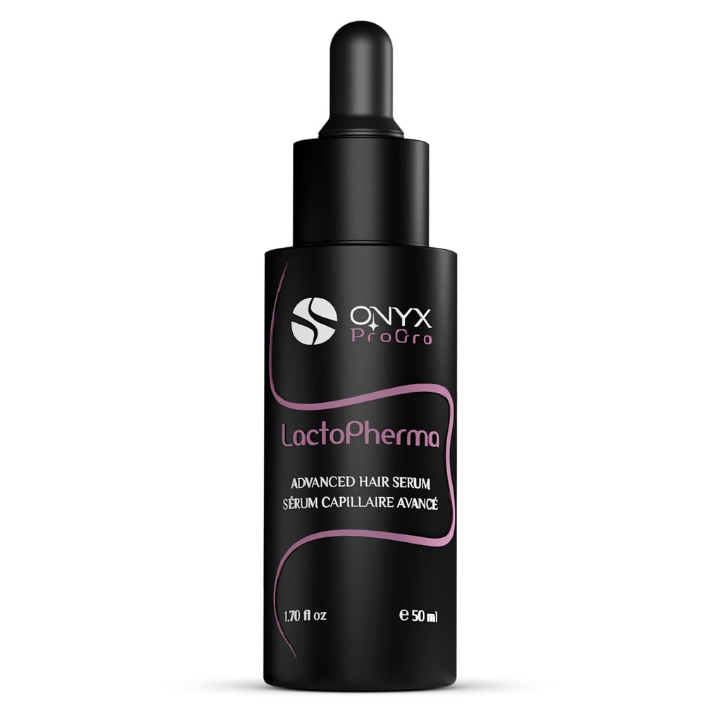 ONYX ProGro LactoPherma Hair Growth Serum – Oil-Free, 12-Ingredient Formula for Regrowth & Thickening