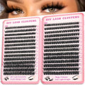 OOPPOO Lash Cluster Eyelashes 80D+100D D-Curl | 10-18mm DIY Volume Clusters (518 Pcs)
