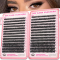OOPPOO Manga Lash Clusters – 532 Pcs Fluffy Eyelash Extensions, 80D+80D D Curl (10-18mm)