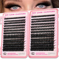 OOPPOO Manga Lash Clusters – 392 Pcs Fluffy 150D+150D D Curl Volume Lash Extensions 10-18mm