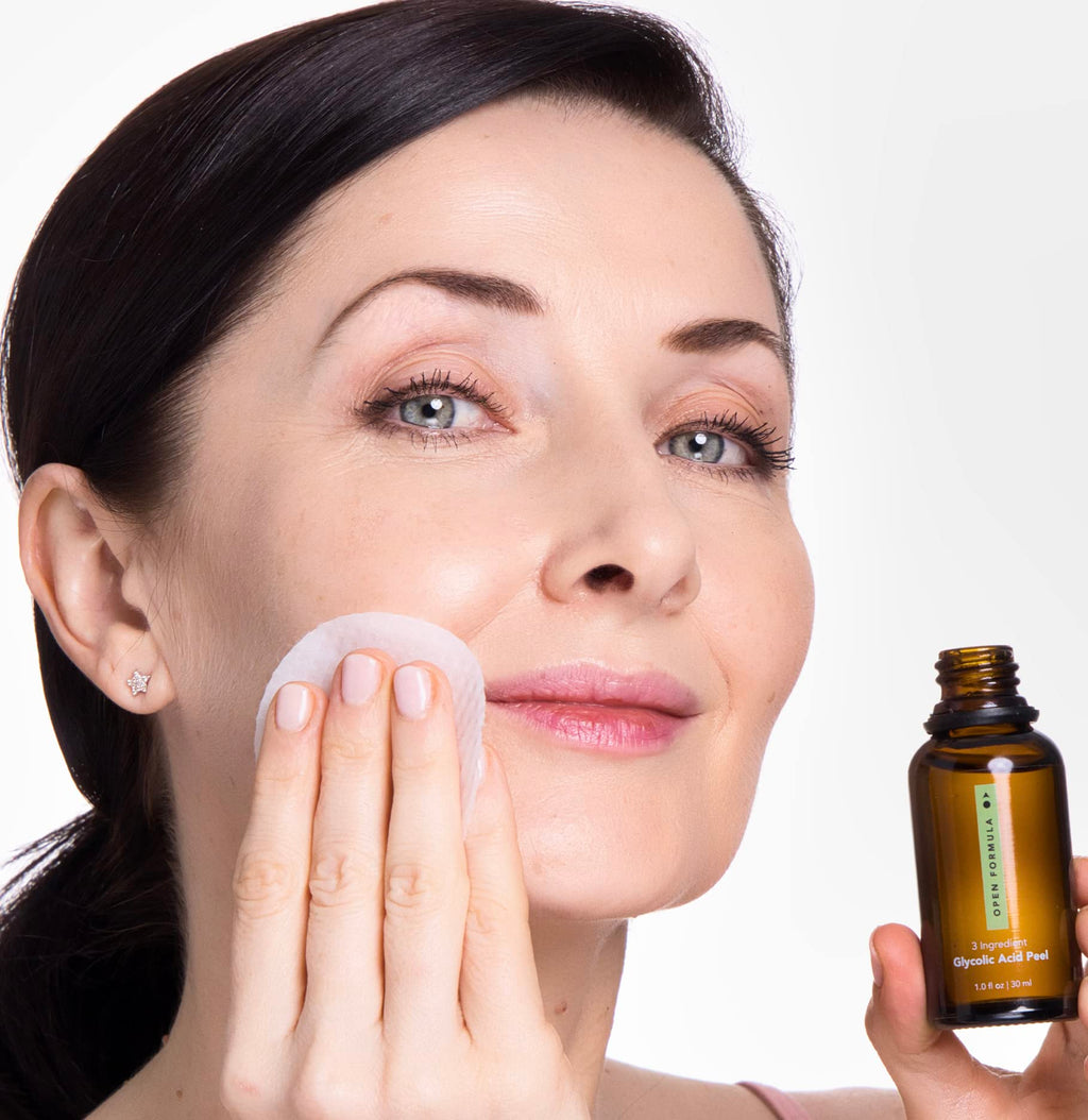 Open Formula Glycolic Acid 20% Peel Serum – Exfoliate, Brighten, and Reduce Dark Spots