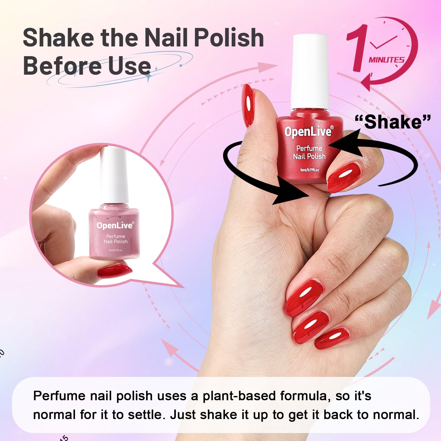 OpenLive 32-Color Perfume Nail Polish Set – Fast Dry, Long Lasting Shine, Salon-Grade for DIY Nails