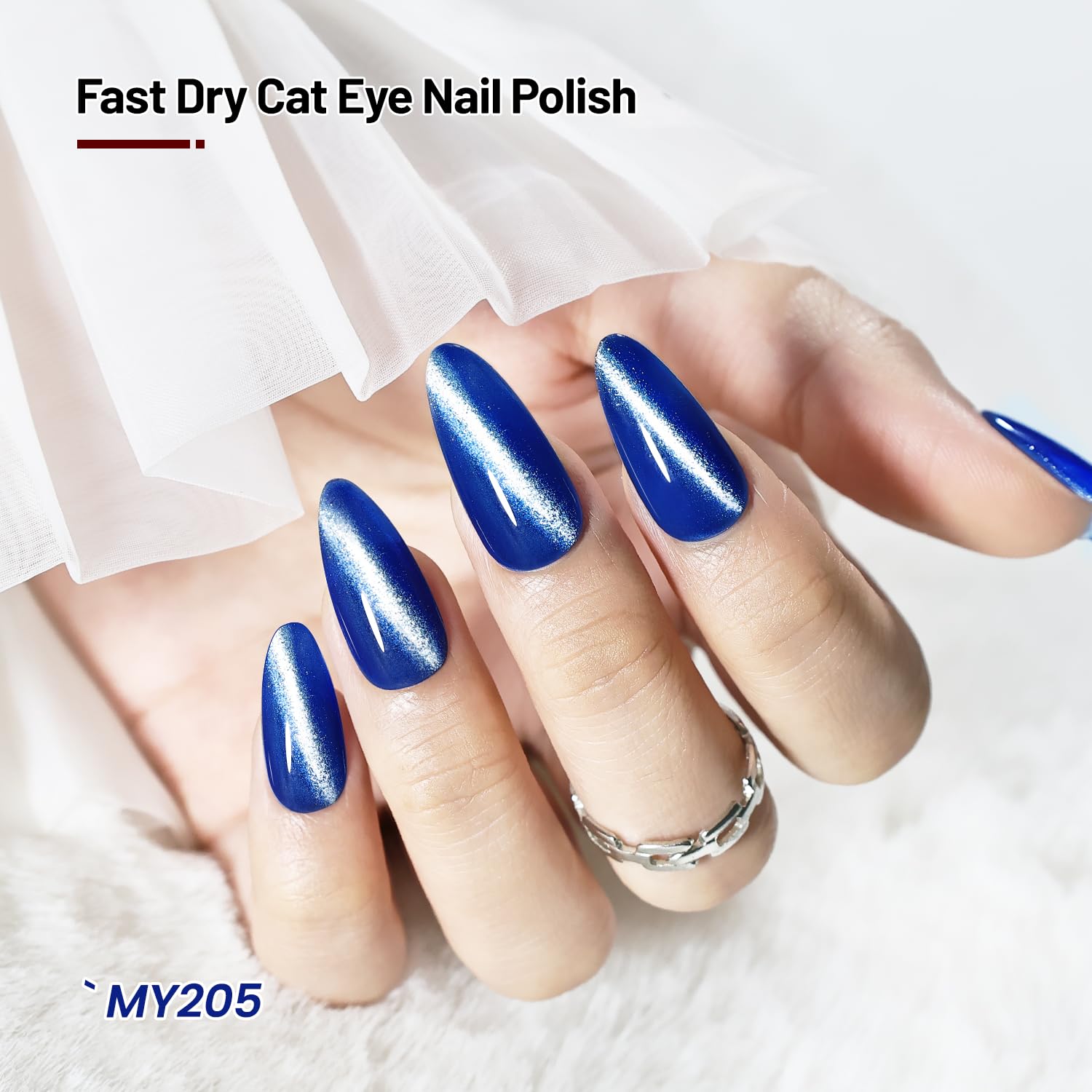 OpenLive Aurora Cat Eye Nail Polish Set (12-Piece) with Base Coat, Top Coat, and Magnetic Wand