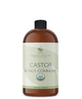 OPO Organic Castor Oil – 16 oz | USDA Organic, Cold-Pressed, Hexane-Free, Pure for Skin, Hair & Nails