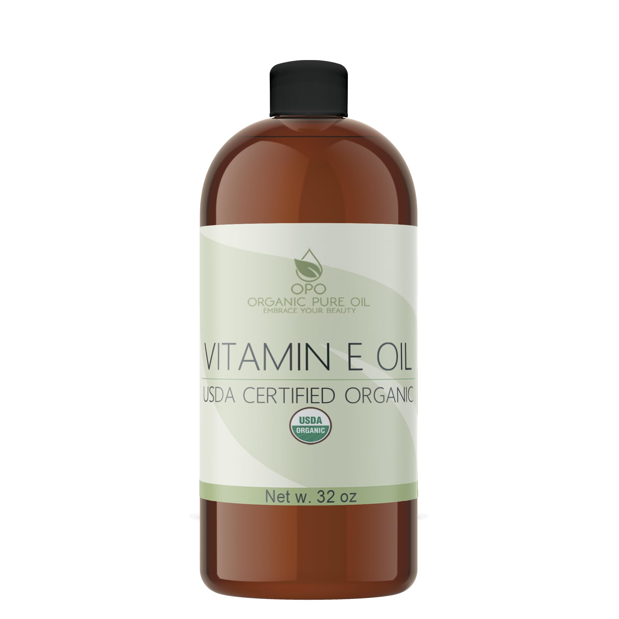 OPO Vitamin E Oil – Organic, Pure 32oz – Lightweight, Cruelty-Free Moisturizer for Face, Skin, Hair, and Nails